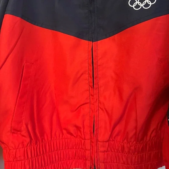 Hello Kitty x Team USA Olympic Windbreaker Jacket Kids Size 6 6X Red White Blue - Picture 4 of 8
